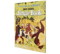 Pyramid International The Jungle Book Jumpin' Wood Print 40 x 59cm, Multi-Colour