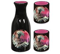 Pyramid International Vincent Trinidad GP85785 - Set per sakè, in confezione regalo, con bottiglia in ceramica e 2 tazze per sakè, prodotto ufficiale