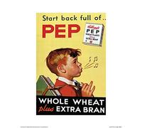 Pyramid International Vintage Kelloggs (Start Back Full of Pep) -Stampa Artistica 60 x 80 cm, Carta, Multicolore, 60 x 80 x 1.3 cm