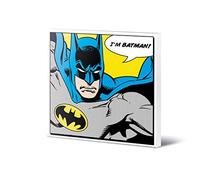 Pyramid International WDC95052, Batman, Stampa su Tela, incorniciata su Telaio di MDF, 40 x 40 cm, Multicolore (Mehrfarbig)