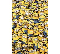 Pyramid intl Many Minions Cattivissimo Me-Maxi Poster, Motivo: Legno, Colore: Multicolore