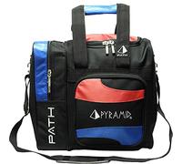 Pyramid Path Deluxe - Borsa a secchiello singolo, colore: Blu reale/Rosso/