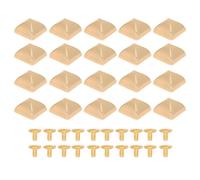 Pyramid Rivets Square Rivets Leather Rivets 20Pcs 18mm Zinc Alloy Decorative Rivets with PH Screws for Belts Bags Hats Shoes Fashion Accessories DIY Craft Projects Christmas Gifts (Golden)