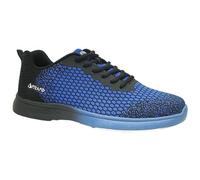 Pyramid Scarpe da Bowling da Uomo Path Lite Senza Cuciture, Nero/Blu Savoia, 45 EU