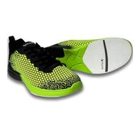 Pyramid Scarpe da Bowling Path Lite Senza Cuciture da Uomo, Nero/Tensione Lime, 44 EU