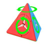Pyramid Speed Cube - Puzzle per, Puzzle Educativo E di apprendimento, Cubo per E Adulti, Casa E Scuola