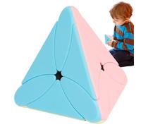 Pyramid Stickerless Speed Cube - Cubo educativo a forma di | Liscio Primi passi del terzo stadio: gioco di logica puzzle 3D per lo sviluppo intellettuale di K