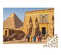 Pyramid Temple Puzzle 1000 Pezzis Riciclato Material Ancient Ruins Adult Jigsaws Developing per Ragazzi e Ragazze Intelligence Parent Child Game Activity 70x50cm/1000pcs