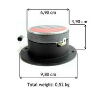 PYRAMID TW18BK coppia di super tweeter neri 150 watt rms altoparlanti 9,80 cm