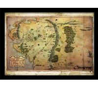 Pyramidal International, Lo Hobbit - Stampa con Cornice A3 La Mappa del Viaggio