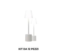 Pyramidea Kit 12 Lampade da Tavolo Acriliche LRP09AC