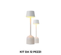 Pyramidea Kit 12 Lampade da Tavolo Colore Bianco LRP10B