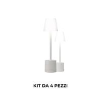 Pyramidea Kit 4 Lampade da Tavolo Acriliche LRP09AC