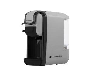 PYRAMIDEA Macchina per Caffè 3 in 1 Compatibile Nespresso Dolcegusto e Cialde Bevande Fredde da 0,6L Silver