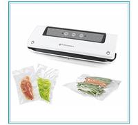 Pyramidea Macchina Sottovuoto Professionale che aspira e sigilla con taglierina incorporata. Comandi in Italiano sul prodotto