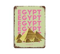 Pyramids of Giza Art - Targa in metallo retrò, stile chic, retrò, pittura in ferro, per bar, grotte, bar, famiglia, garage, decorazione da parete, 30 x 40 cm