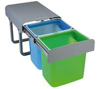 Pyramis 038001601 Incasso pattumiera 16L 2X pattumiere 2 Scomparti, Colore