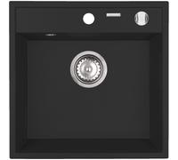 Pyramis Camea lavello in granito 40x40 cm nero 070168201