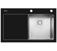 Pyramis CRYSTALON (86X53) 1B 1D S RH, Lavabo da incasso, 109504230