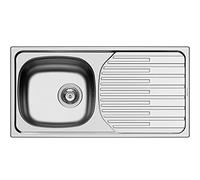 Pyramis ET33 FORK, Lavabo da incasso in acciaio INOX, liscio, 100145302