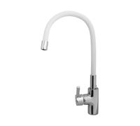 Pyramis Flessi rubinetto da cucina verticale cromo-bianco 090919538