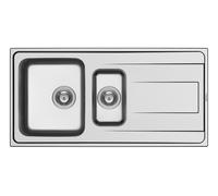 Pyramis Installazione Lavello Acciaio Inox Lucido Scarico Lavello Alea 100 x 50