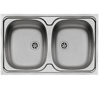 Pyramis Intl lavello in acciaio 80x50 cm 100117601