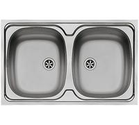 Pyramis Intl lavello in acciaio 80x50 cm 100117901