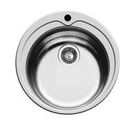 Pyramis Kiba Lavabo Incasso Lavello Acciaio Inox Lavandino Liscio Ø485 MM