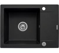 Pyramis Korfu lavello in granito 62x46 cm grigio/grafite/inox 070060501
