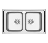 Pyramis lavandino in acciaio inox Alea 2B, 1 pezzo, 86 x 50 cm, 107154902
