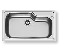 Pyramis Lavello lavandino lavabo 86x50 Inox 18/10 PILETTA 3,5'' Vasca Singola monovasca vascone