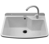 Pyramis Max lavabo da giardino con rubinetto 61x44 cm plastica 070178701 O