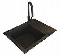 Pyramis Mido lavello con rubinetto nero/nero 070167602BE
