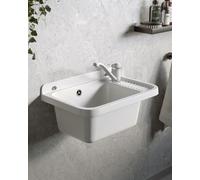 Pyramis Neo lavabo da giardino con rubinetto 51x34 cm plastica 070179601 A