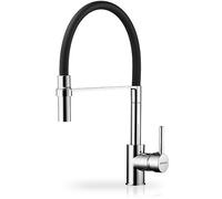 Pyramis Serina rubinetto da cucina verticale cromo-nero 090939838