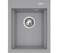 Pyramis Siros lavello in granito 48x39 cm grigio/grafite/inox 070180412