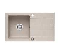 Pyramis Sparta lavello in granito 76x44 cm grigio/grafite/inox 070130902