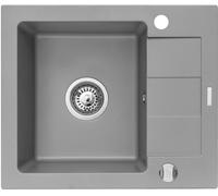 Pyramis Sparta Mini lavello in granito 56x46 cm grigio/grafite/inox 070179512