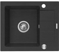 Pyramis Sparta Mini lavello in granito 56x46 cm nero 070179412