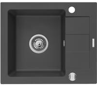 Pyramis Sparta Mini lavello in granito 56x46 cm nero 070179612