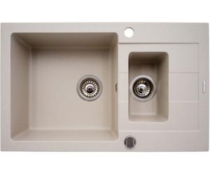 Pyramis Sparta Plus lavello in granito 78x48 cm beige 070062701
