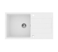 Pyramis Sparta Plus lavello in granito 78x48 cm bianco 070052901