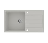 Pyramis Sparta Plus lavello in granito 78x48 cm grigio/grafite/inox 070052801