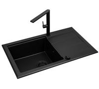 Pyramis Sparta Plus Lux lavello con rubinetto nero/nero 070175802BT