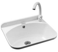 Pyramis Standard lavabo da giardino con rubinetto 46x36 cm plastica 070178501 O