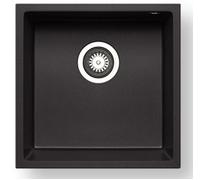 Pyramis Tetragon vasca sottopiano 40x40 cm nero 070229811