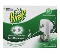 Pyrel - Diffusore elettrico antizanzare senza profumo aggiunto, con 1 ricarica, diffusore e ricarica