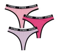 Pyrex 6 Perizoma Donna in Cotone Elasticizzato 3101 (IT, Testo, M, Regular, Regular, Assortito)