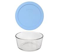 Pyrex 7201 - Ciotola in vetro per 4 tazze e coperchio blu fiordaliso 7201-PC, prodotta negli Stati Uniti